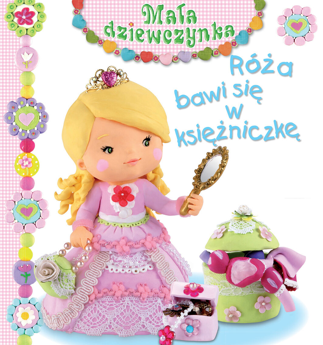 Róża bawi się w księżniczkę. Mała dziewczynka