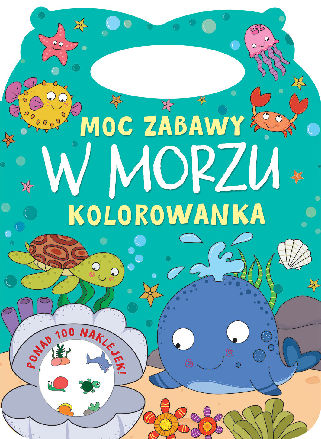 Moc zabawy. W morzu. Kolorowanka