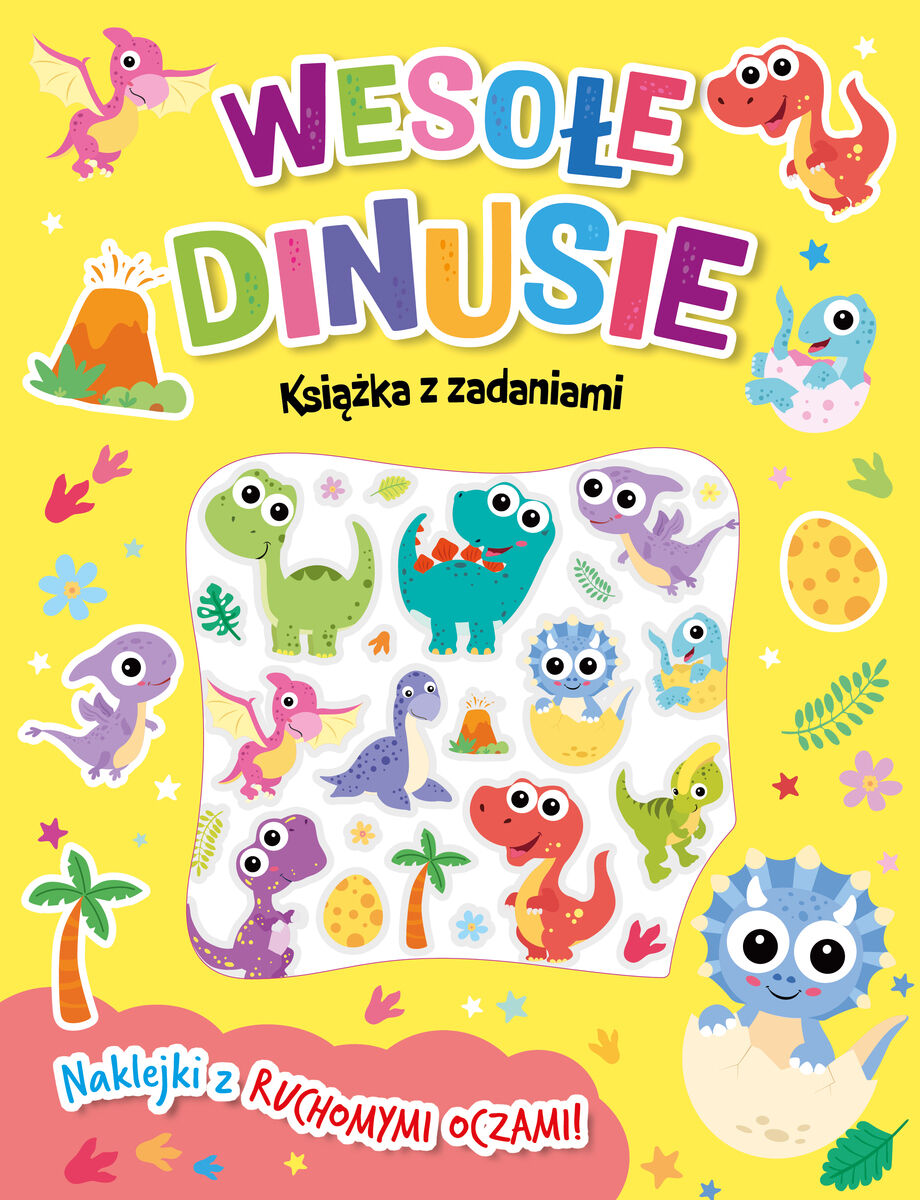 Wesołe dinusie. Książka z zadaniami