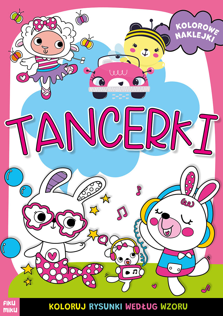 Tancerki. Kolorowe naklejki