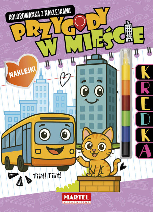 Modułowa kredka. Przygody w mieście z naklejkami