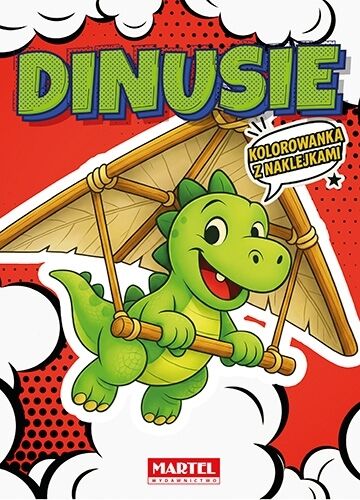 Kolorowanka komiksowa. Dinusie z naklejkami