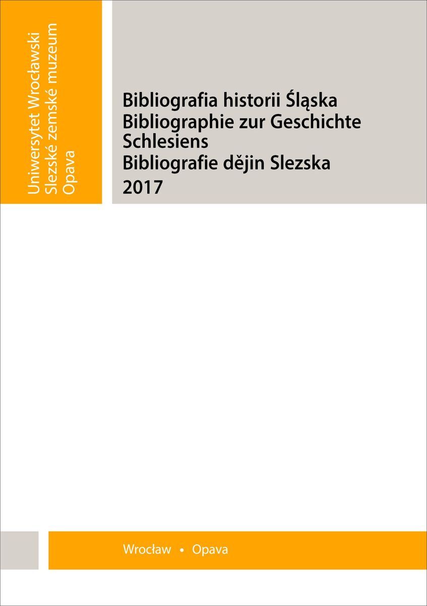 Bibliografia historii Śląska 2017