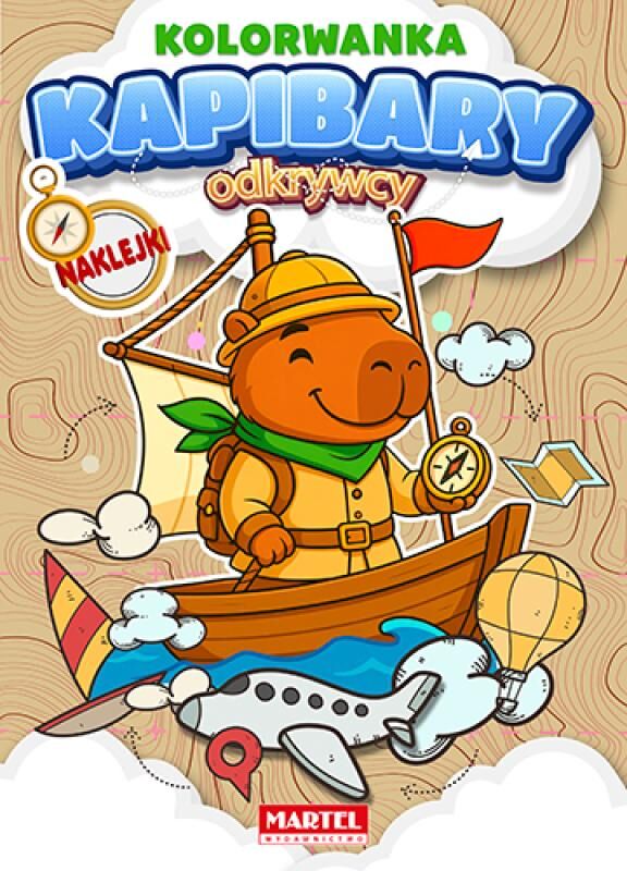 Kolorowanka z naklejkami. Odkrywcy. Kapibary