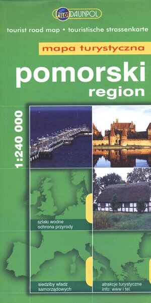 Region pomorski. Mapa turystyczna w skali 1:240 000