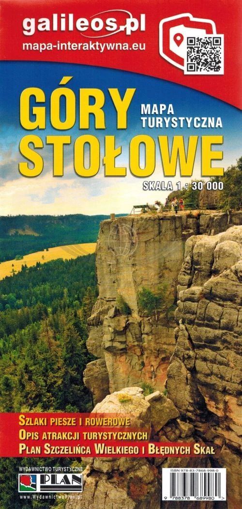 Góry Stołowe. Mapa turystyczna w skali 1:30 000