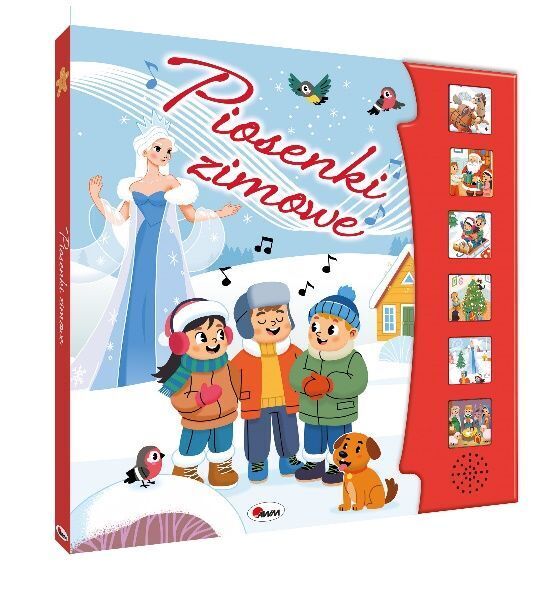 Piosenki zimowe. Książka dźwiękowa z piosenkami dla dzieci