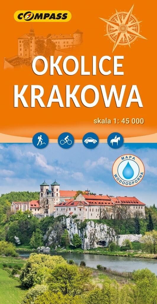 Okolice Krakowa. Mapa turystyczna w skali 1:45 000 (wersja wodoodporna)