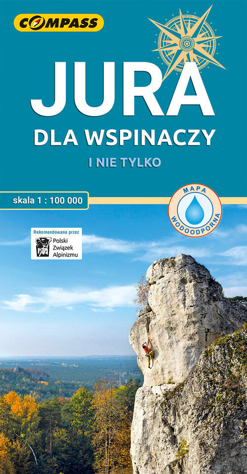 Jura dla wspinaczy. Mapa w skali 1:100 000 (wersja wodoodporna)