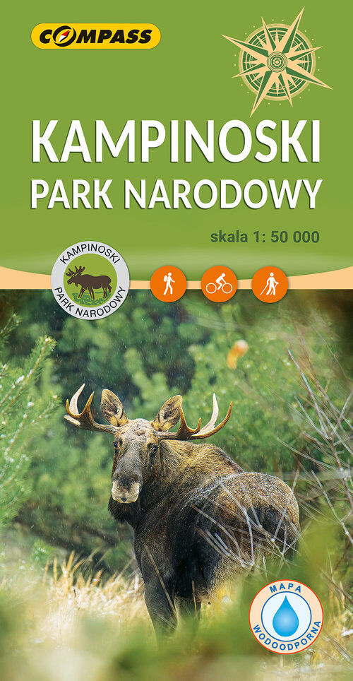 Kampinoski Park Narodowy. Mapa turystyczna w skali 1:50 000 (wersja wodoodporna)