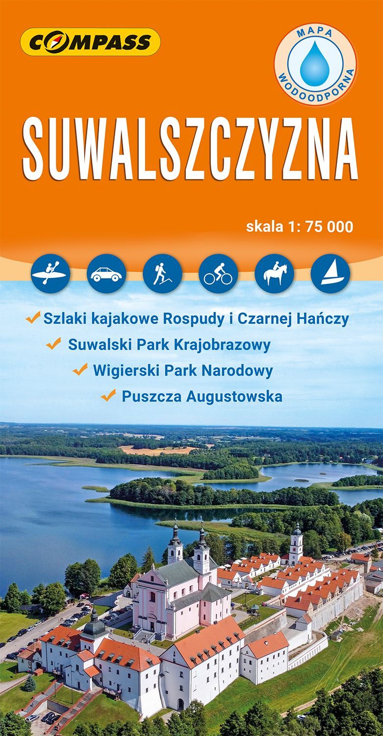 Suwalszczyzna. Mapa turystyczna w skali 1:75 000 (wersja wodoodporna)