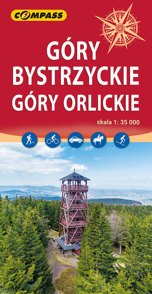 Góry Bystrzyckie Góry Orlickie. Mapa turystyczna w skali 1:35 000