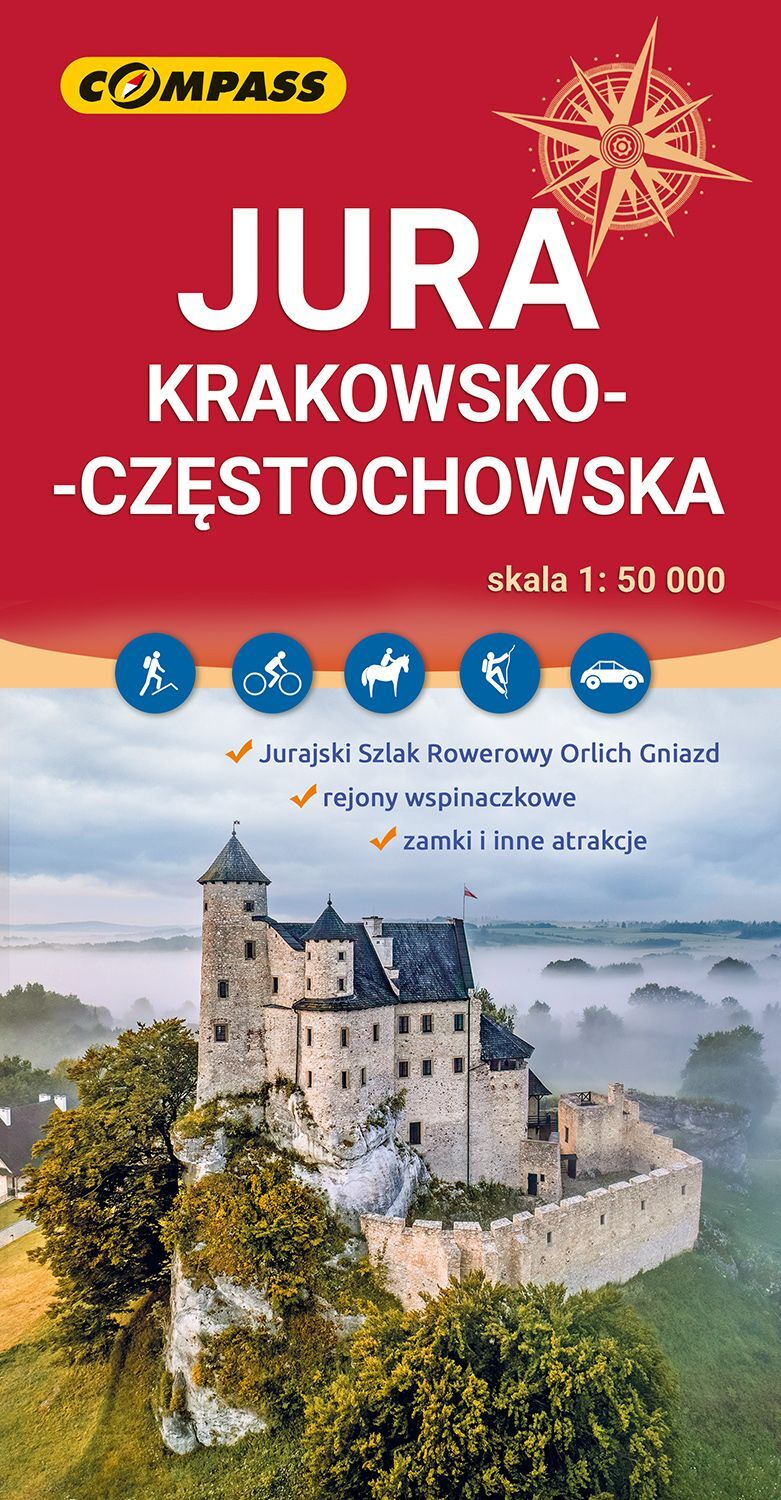 Jura Krakowsko-Częstochowska. Mapa turystyczna w skali 1:50 000