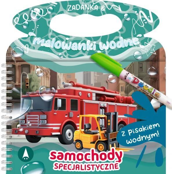 Samochody specjalistyczne. Zadanka & malowanki wodne
