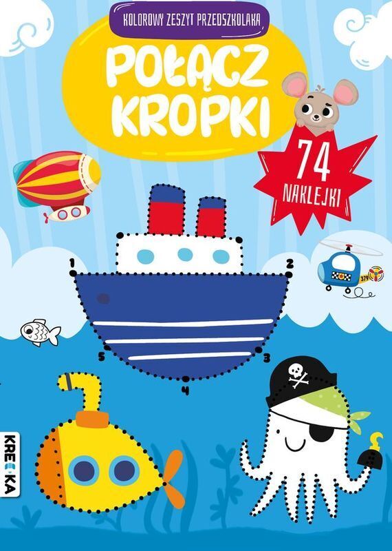 Połącz kropki. Kolorowy zeszyt przedszkolaka