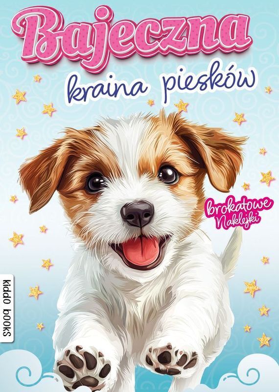 Bajeczna kraina piesków. Brokatowe naklejki
