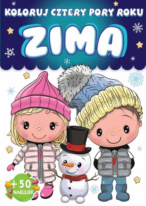 Zima. Koloruj. Cztery pory roku