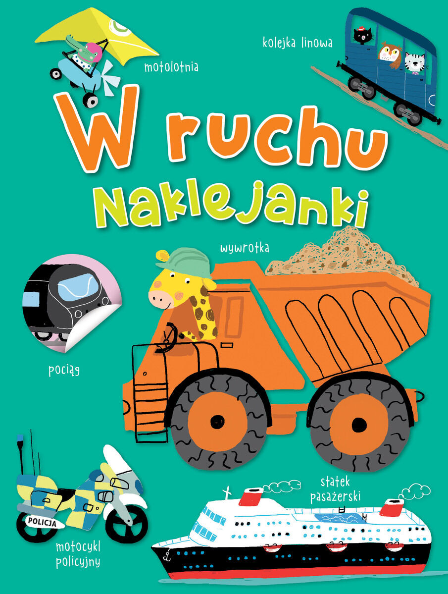 W ruchu. Naklejanki