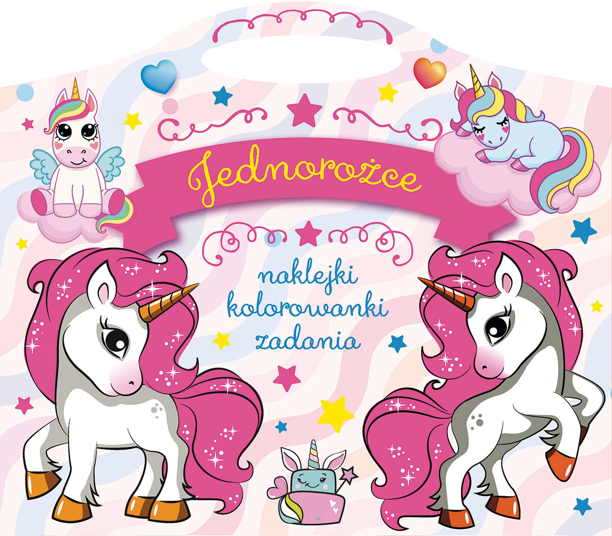 Jednorożce. Naklejki, kolorowanki, zadania