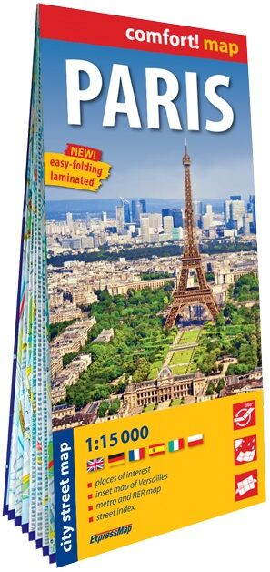 Paris. Laminated map in scale 1:15 000