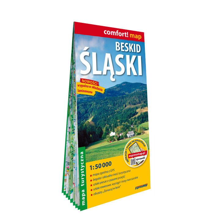 Beskid Śląski. Laminowana mapa turystyczna w skali 1:50 000