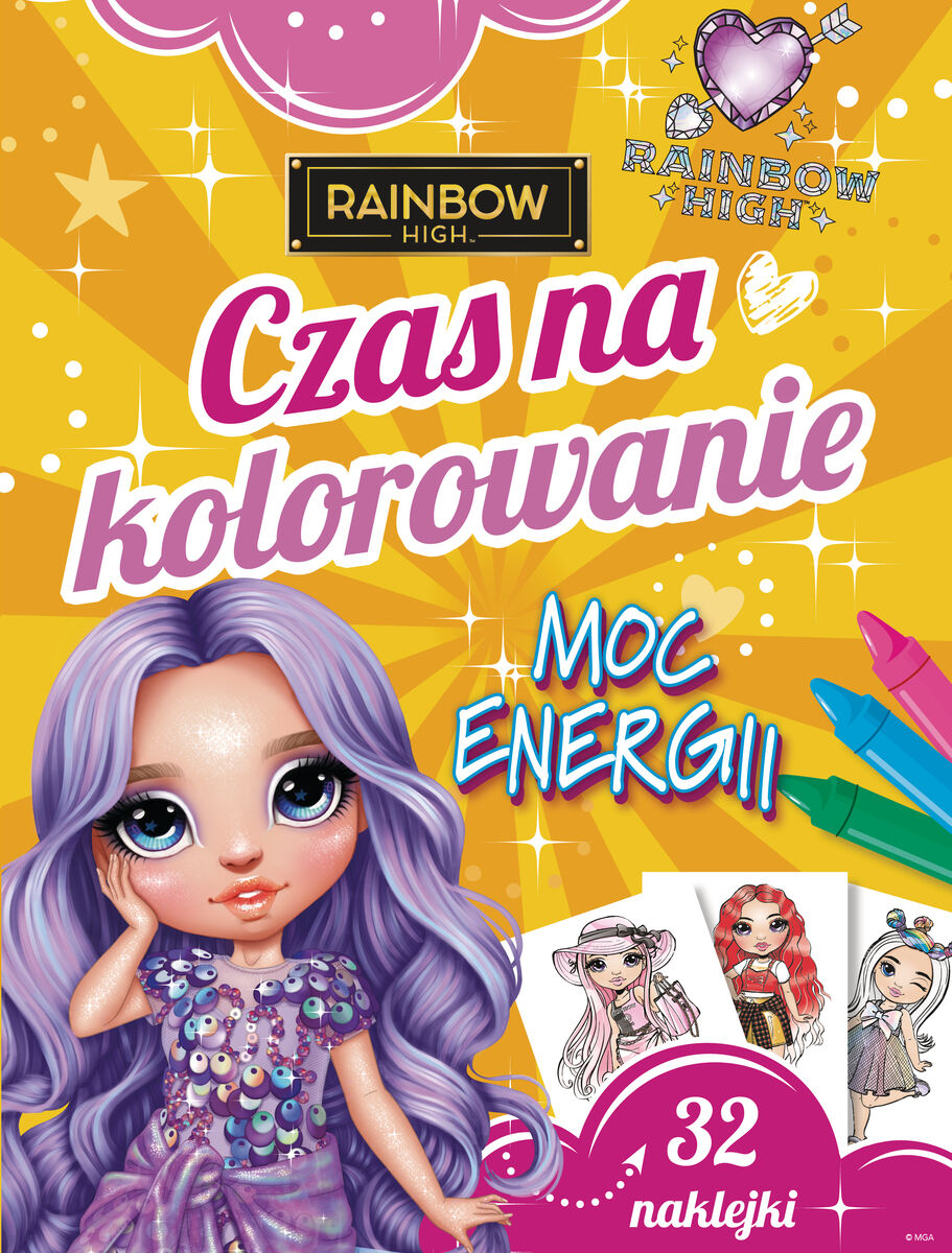 Czas na kolorowanie. Moc energii. Rainbow High
