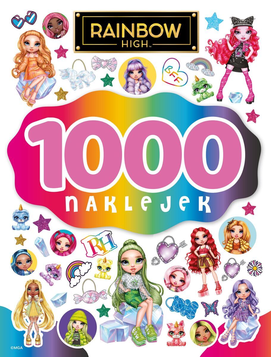 1000 naklejek. Rainbow High
