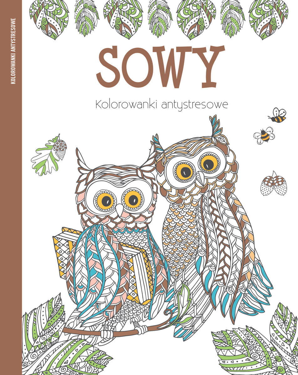 Sowy. Kolorowanki antystresowe