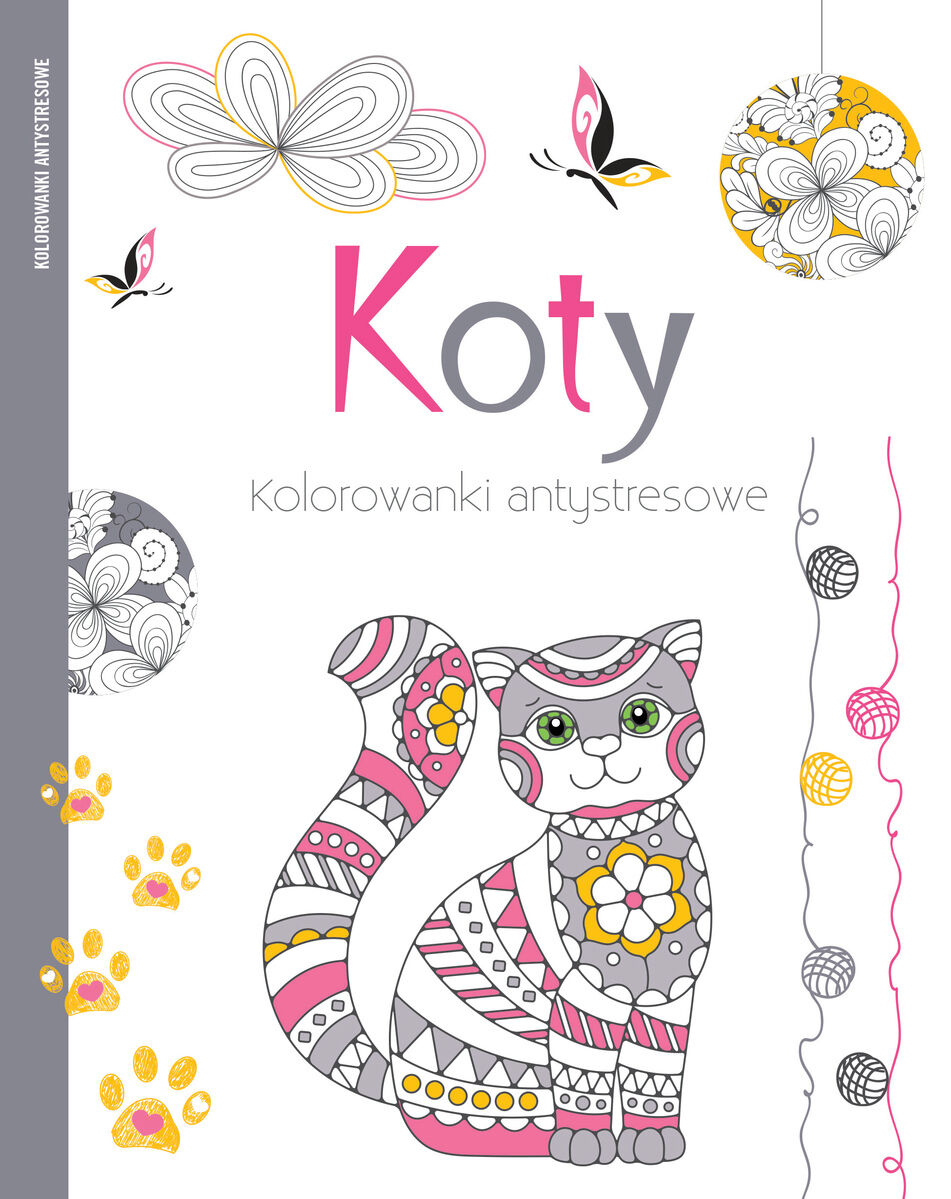 Koty. Kolorowanki antystresowe