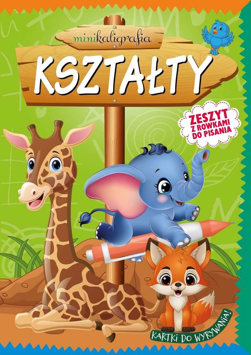 Minikaligrafia. Kształty. Zeszyt z rowkami do pisania