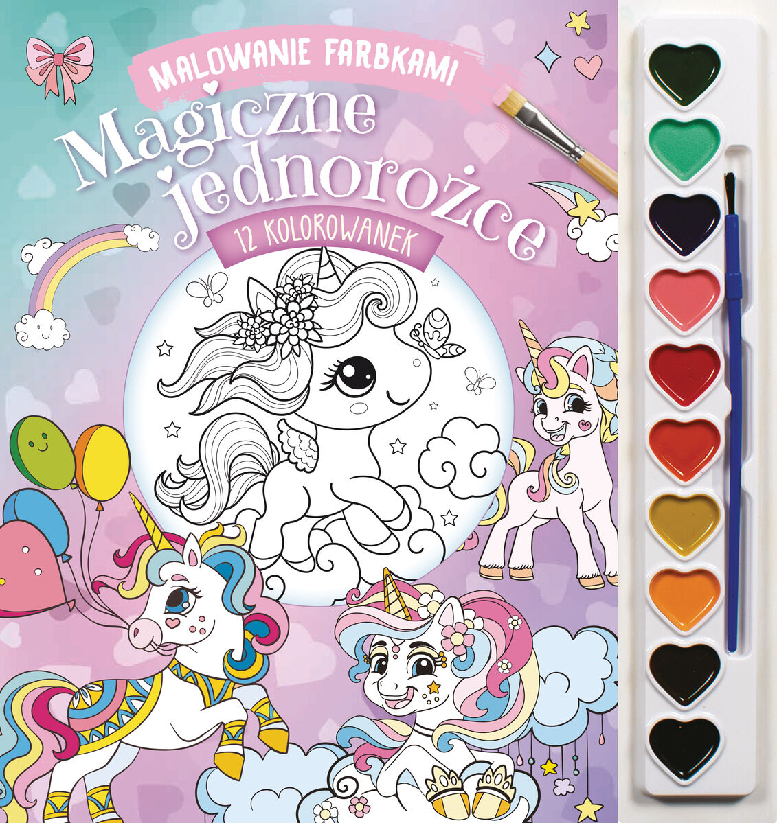 Malowanie farbkami. Magiczne jednorożce
