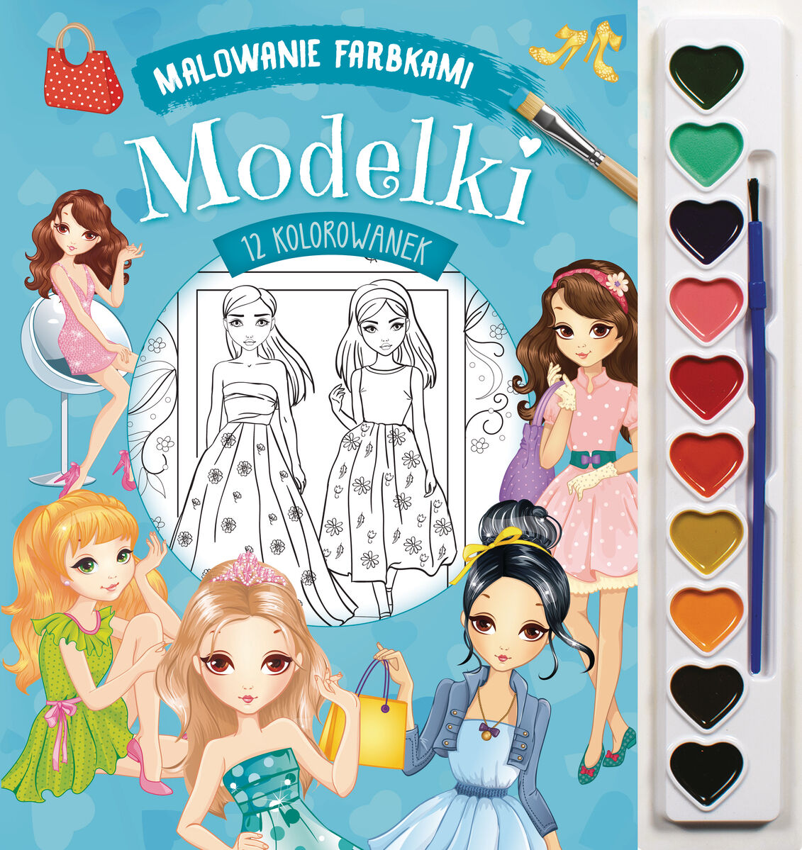 Malowanie farbkami. Modelki