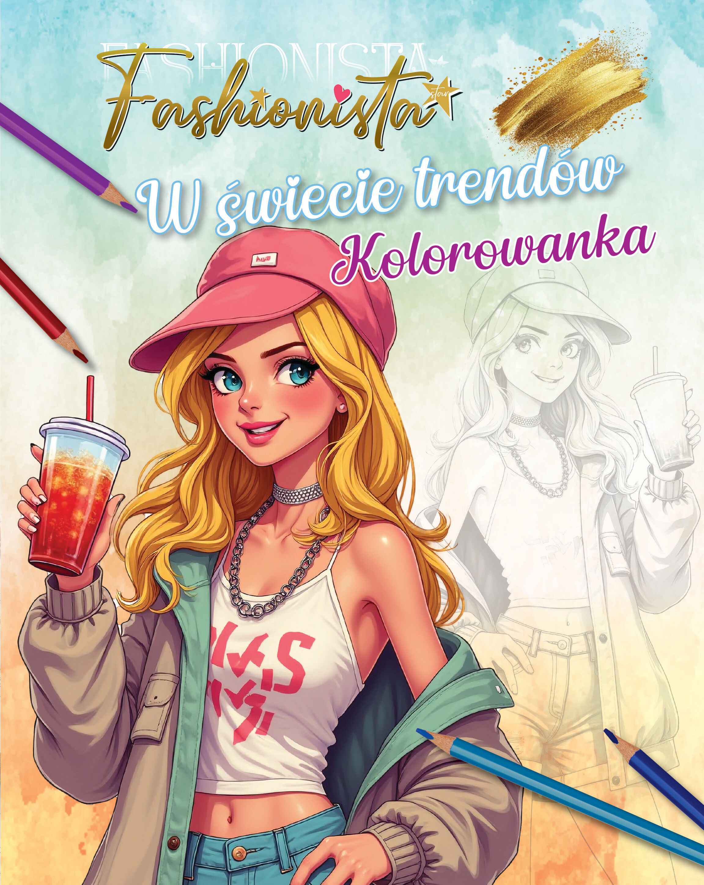 Fashionista. W świecie trendów. Kolorowanka