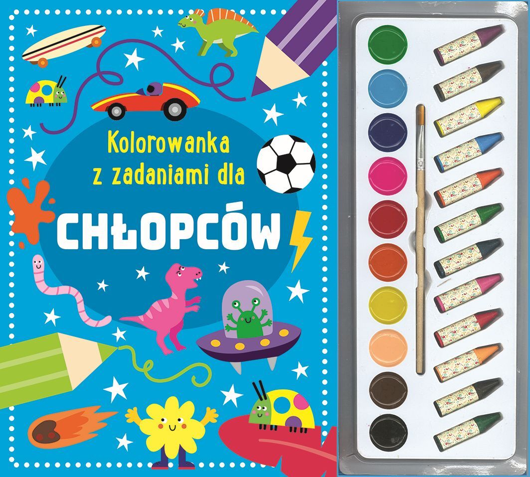 Kolorowanka z zadaniami dla chłopców