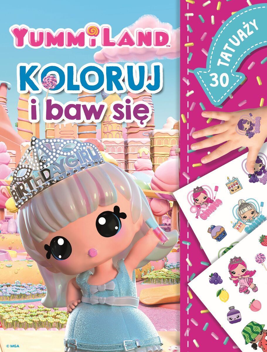 Koloruj i baw się. 30 tatuaży. Yummiland