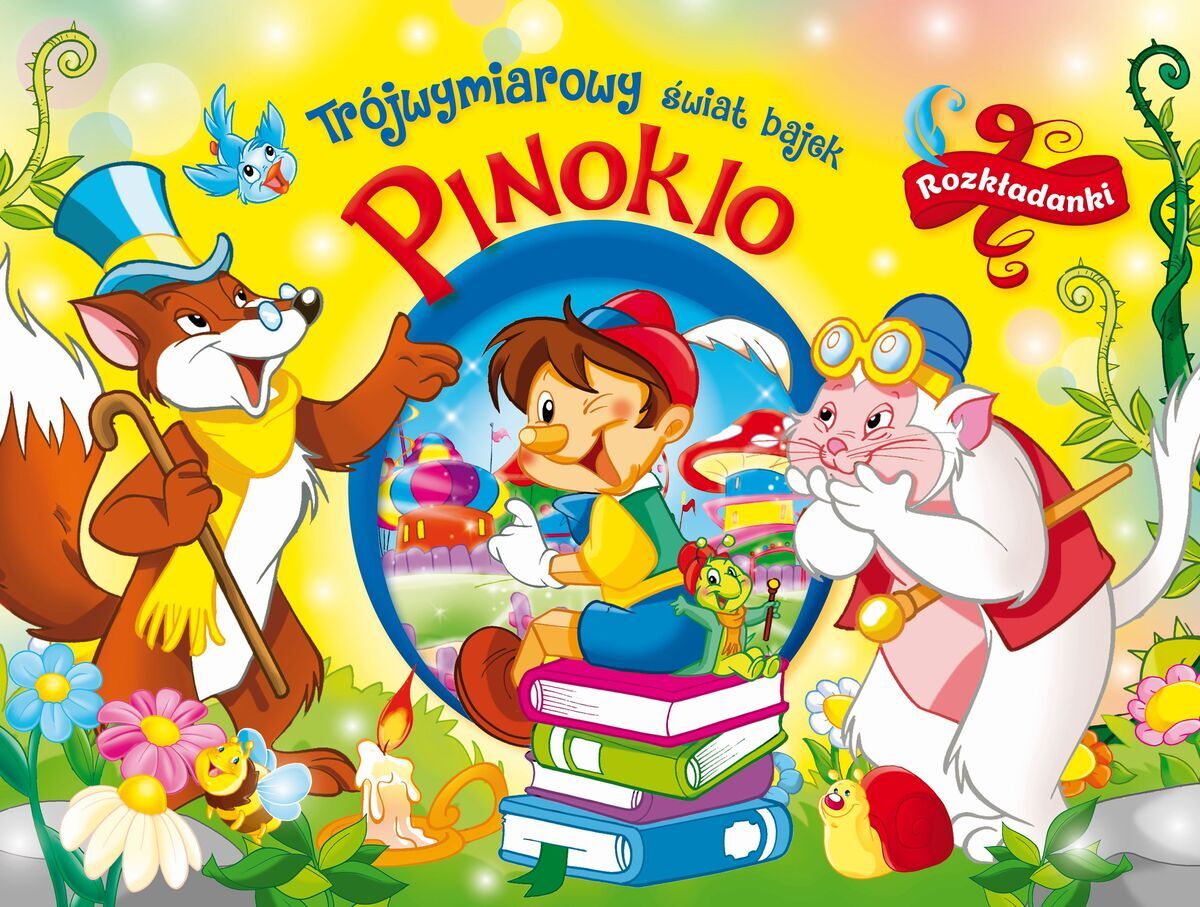 Trójwymiarowy świat bajek. Pinokio. Rozkładanki