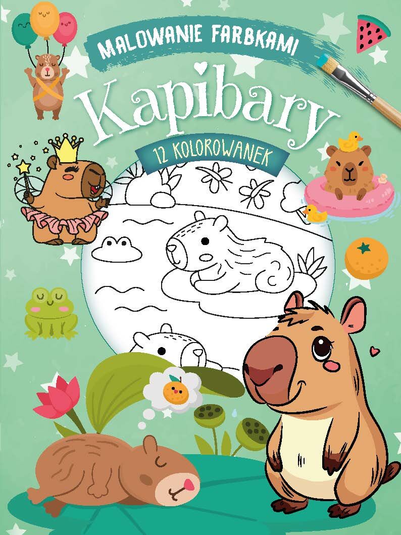 Malowanie farbkami. Kapibary