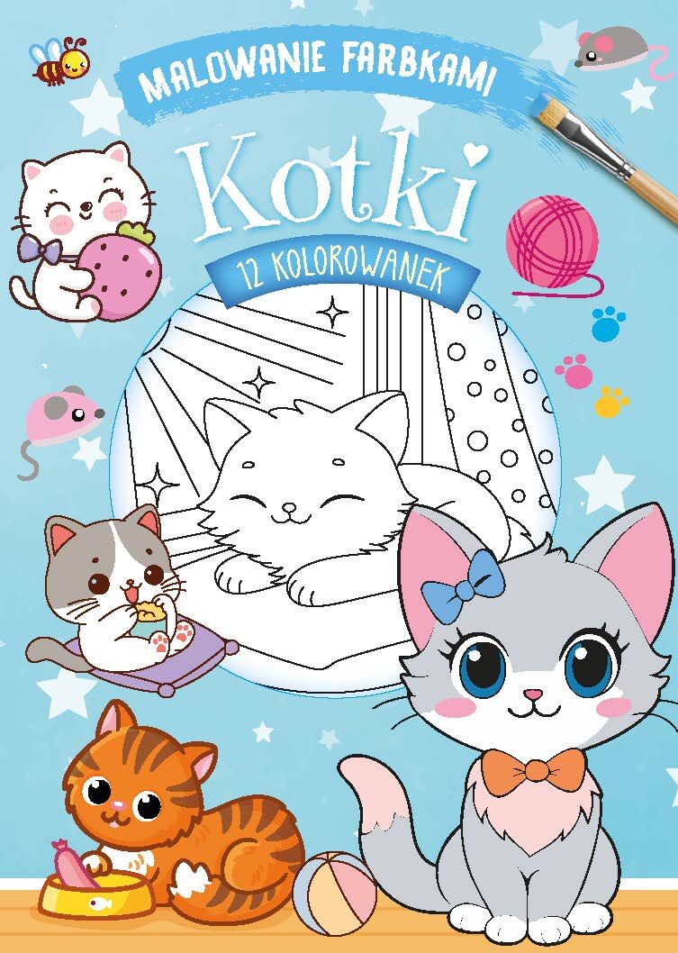 Malowanie farbkami. Kotki