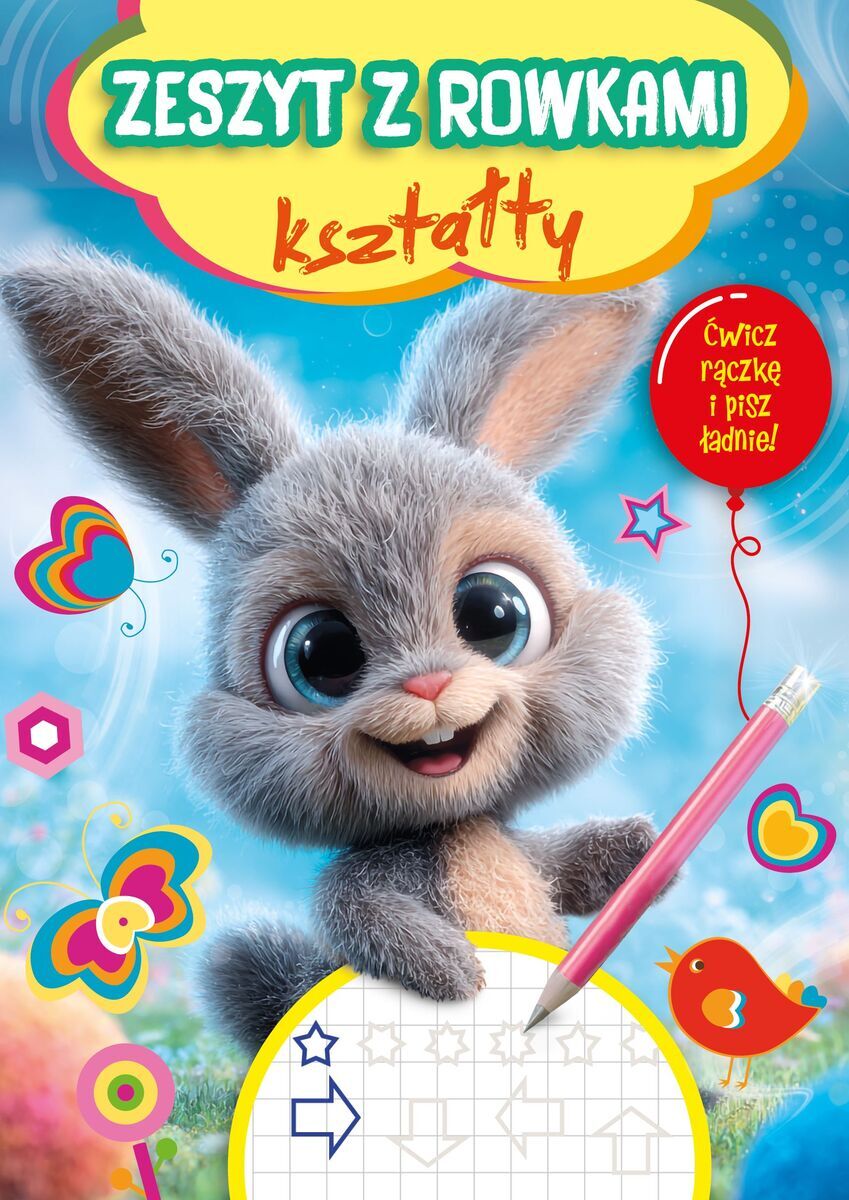 Zeszyt z rowkami. Kształty