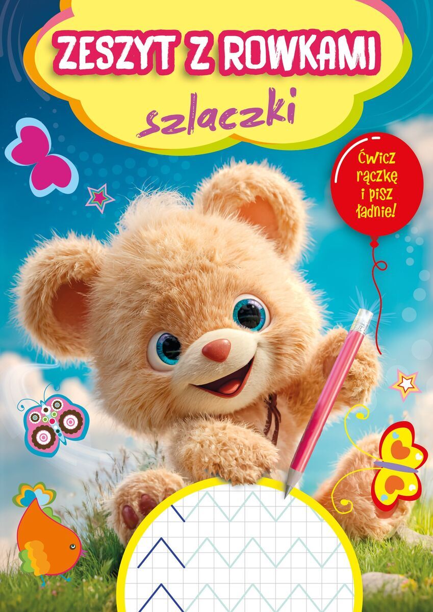 Zeszyt z rowkami. Szlaczki