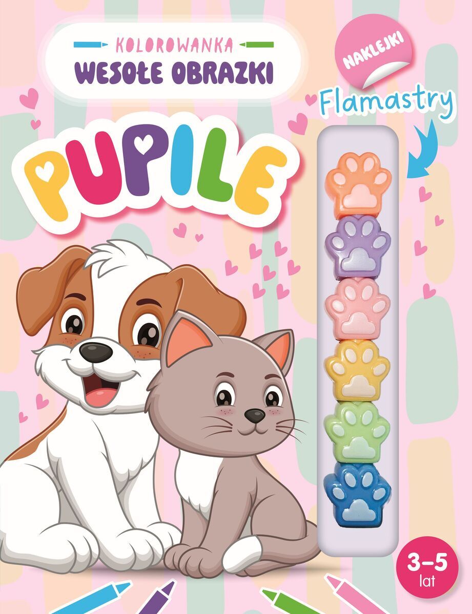 Kolorowanka Wesołe obrazki. Pupile