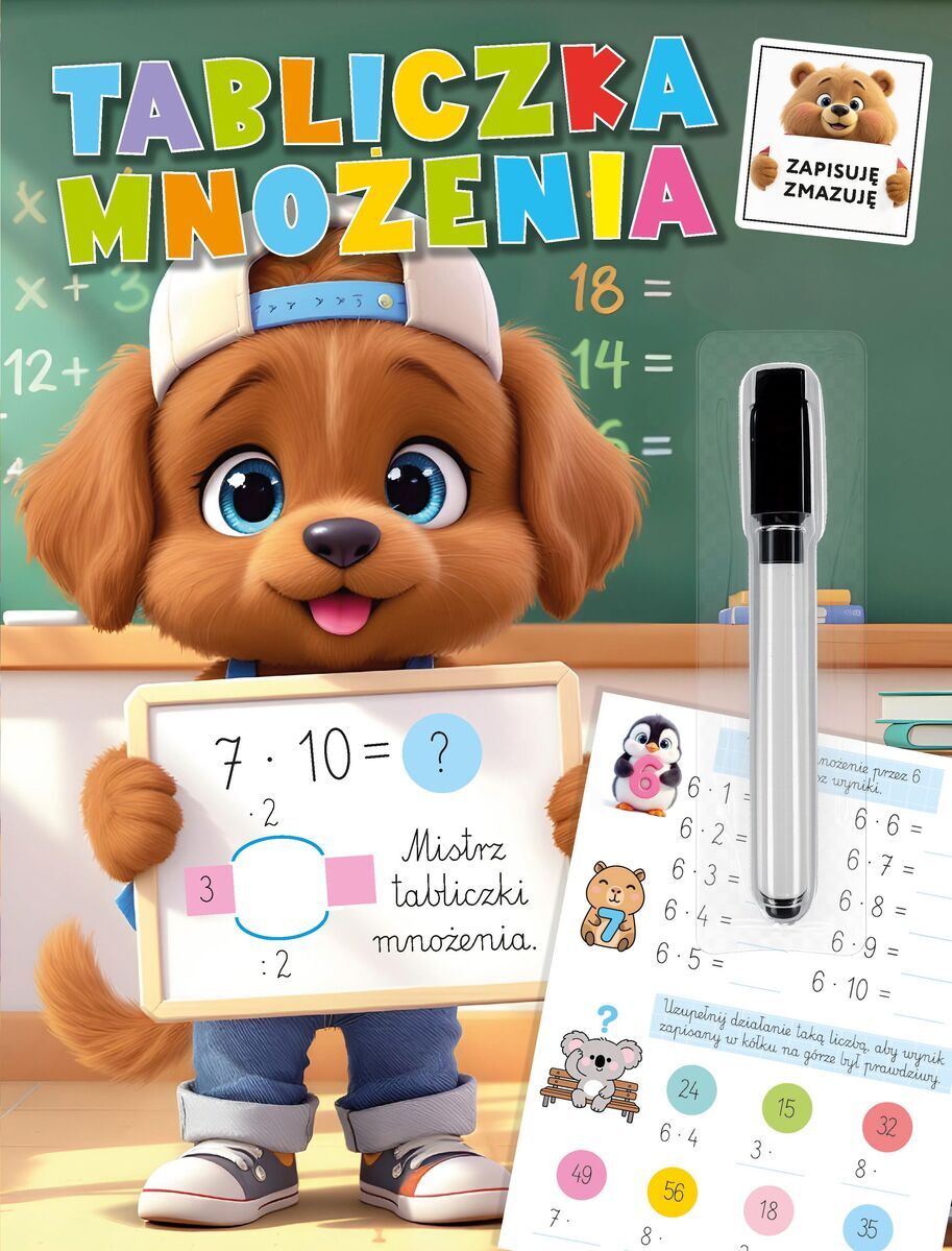 Zapisuję, zmazuję. Tabliczka mnożenia