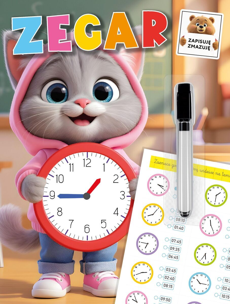 Zapisuję, zmazuję. Zegar