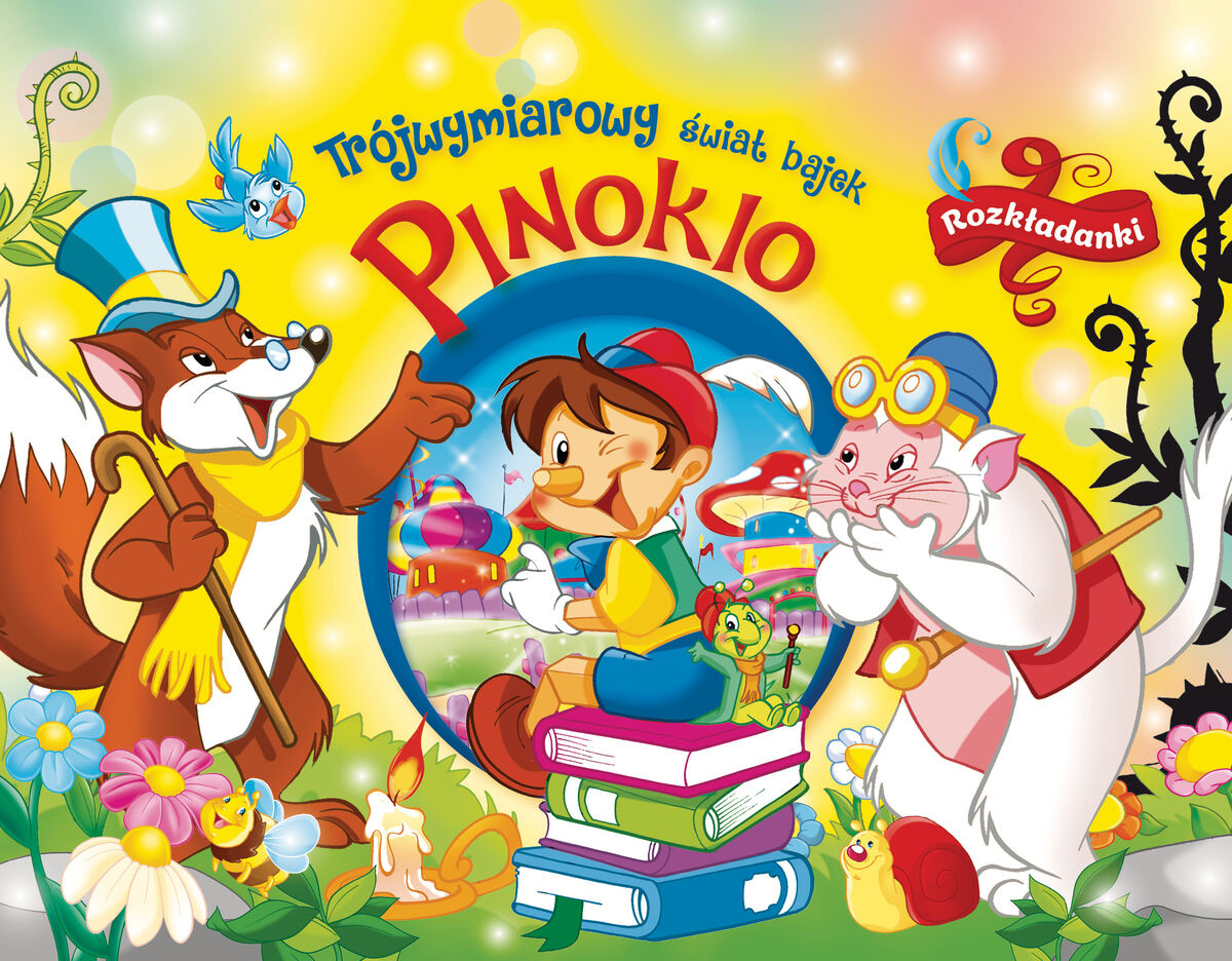 Trójwymiarowy świat bajek. Pinokio. Rozkładanki