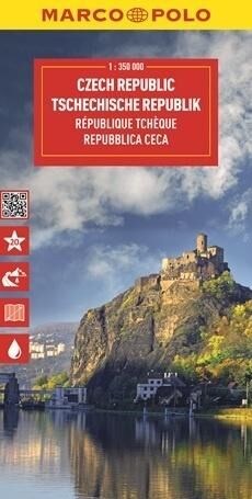 Czechy. Mapa drogowa w skali 1:350 000