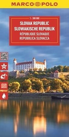 Słowacja. Mapa drogowa w skali 1:300 000