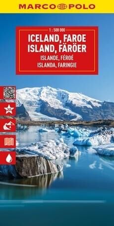Islandia. Mapa drogowa w skali 1:500 000