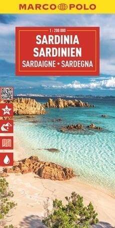 Sardynia. Mapa drogowa w skali 1:300 000