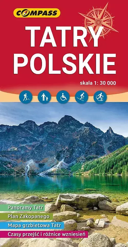 Tatry polskie. Mapa turystyczna w skali 1:30 000