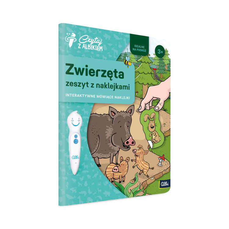 Zwierzęta zeszyt z naklejkami. Czytaj z Albikiem